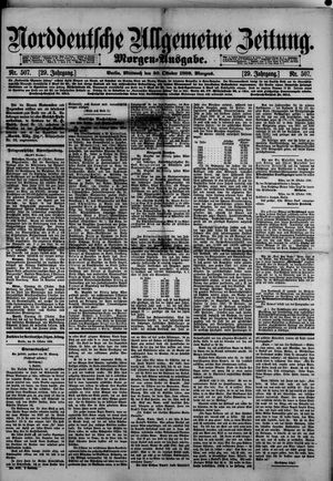 Norddeutsche allgemeine Zeitung vom 30.10.1889