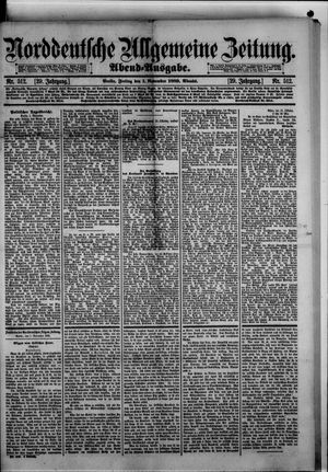 Norddeutsche allgemeine Zeitung vom 01.11.1889