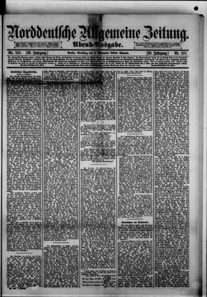 Norddeutsche allgemeine Zeitung vom 05.11.1889