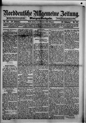Norddeutsche allgemeine Zeitung vom 08.11.1889