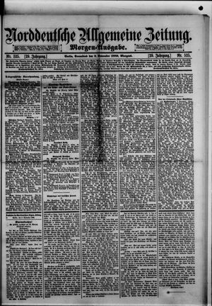 Norddeutsche allgemeine Zeitung vom 09.11.1889