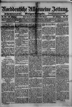Norddeutsche allgemeine Zeitung vom 10.11.1889