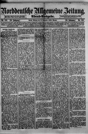 Norddeutsche allgemeine Zeitung vom 11.11.1889