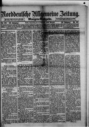 Norddeutsche allgemeine Zeitung on Nov 14, 1889