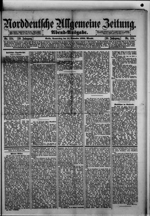 Norddeutsche allgemeine Zeitung vom 14.11.1889