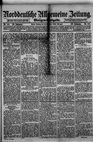 Norddeutsche allgemeine Zeitung vom 19.11.1889