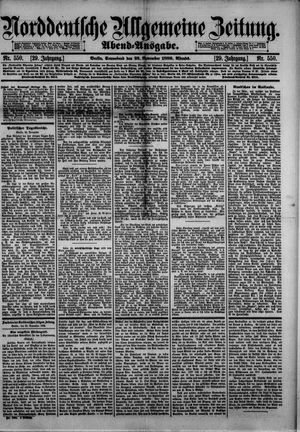 Norddeutsche allgemeine Zeitung vom 23.11.1889