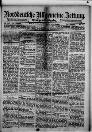 Norddeutsche allgemeine Zeitung vom 28.11.1889