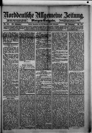 Norddeutsche allgemeine Zeitung vom 30.11.1889