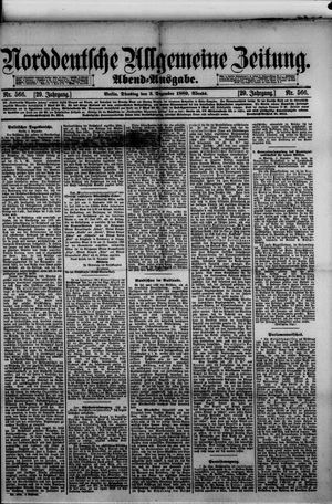 Norddeutsche allgemeine Zeitung vom 03.12.1889