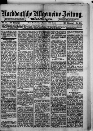 Norddeutsche allgemeine Zeitung vom 07.12.1889