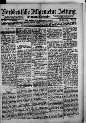 Norddeutsche allgemeine Zeitung vom 14.12.1889