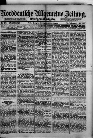 Norddeutsche allgemeine Zeitung vom 20.12.1889