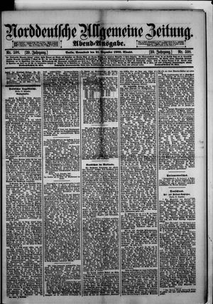 Norddeutsche allgemeine Zeitung vom 21.12.1889