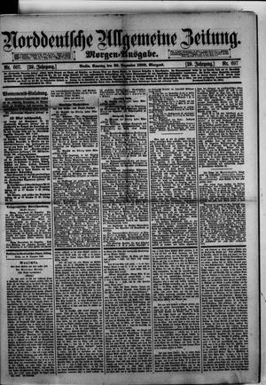 Norddeutsche allgemeine Zeitung vom 29.12.1889