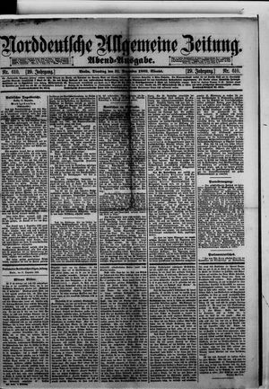 Norddeutsche allgemeine Zeitung on Dec 31, 1889