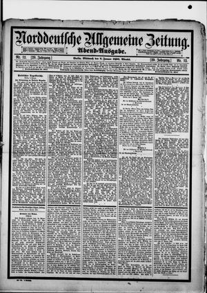 Norddeutsche allgemeine Zeitung vom 08.01.1890