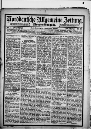 Norddeutsche allgemeine Zeitung on Jan 9, 1890