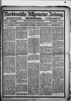 Norddeutsche allgemeine Zeitung on Jan 10, 1890
