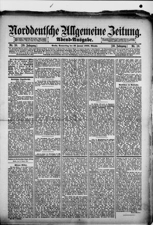 Norddeutsche allgemeine Zeitung on Jan 16, 1890