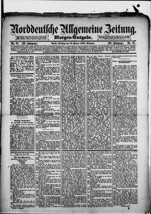 Norddeutsche allgemeine Zeitung on Jan 21, 1890