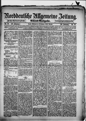 Norddeutsche allgemeine Zeitung on Jan 22, 1890