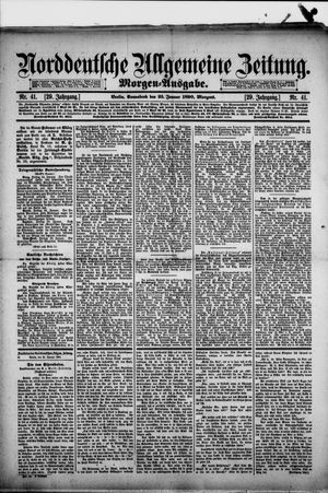 Norddeutsche allgemeine Zeitung on Jan 25, 1890