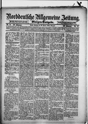Norddeutsche allgemeine Zeitung vom 26.01.1890