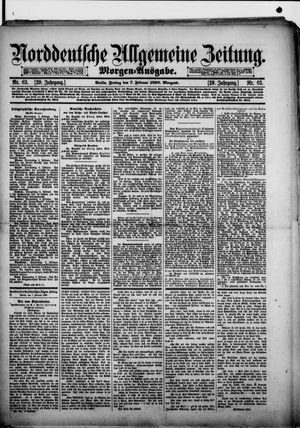 Norddeutsche allgemeine Zeitung vom 07.02.1890