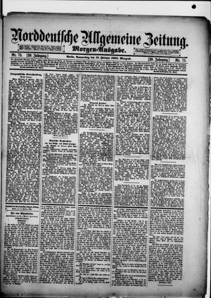 Norddeutsche allgemeine Zeitung vom 13.02.1890