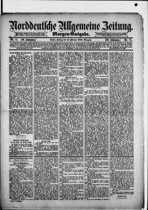 Norddeutsche allgemeine Zeitung on Feb 14, 1890