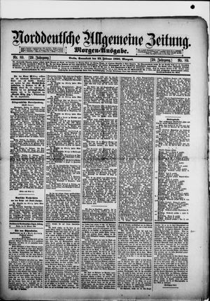Norddeutsche allgemeine Zeitung on Feb 22, 1890