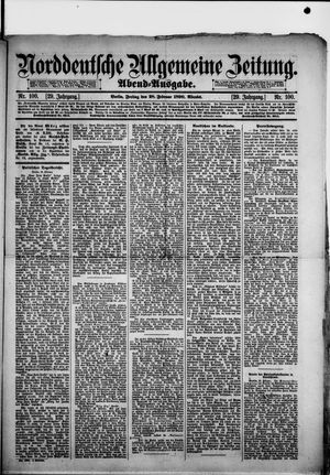 Norddeutsche allgemeine Zeitung vom 28.02.1890