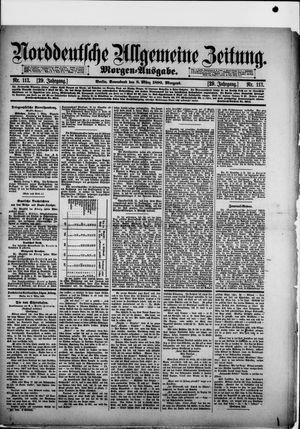 Norddeutsche allgemeine Zeitung on Mar 8, 1890