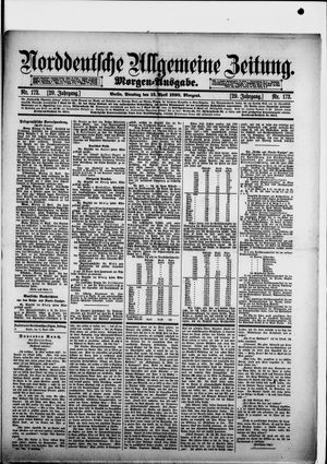 Norddeutsche allgemeine Zeitung vom 15.04.1890