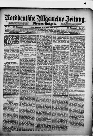 Norddeutsche allgemeine Zeitung vom 17.04.1890
