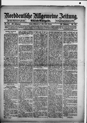 Norddeutsche allgemeine Zeitung vom 07.05.1890