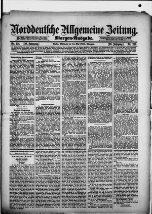 Norddeutsche allgemeine Zeitung on May 14, 1890