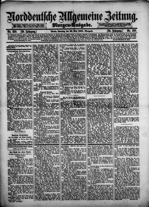 Norddeutsche allgemeine Zeitung on May 25, 1890