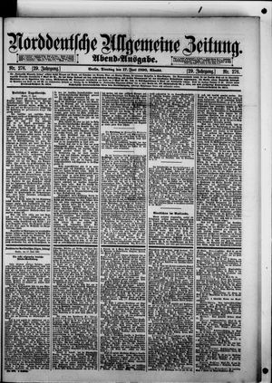 Norddeutsche allgemeine Zeitung on Jun 17, 1890