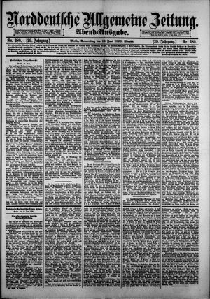 Norddeutsche allgemeine Zeitung on Jun 19, 1890