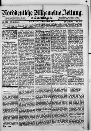 Norddeutsche allgemeine Zeitung vom 31.07.1890