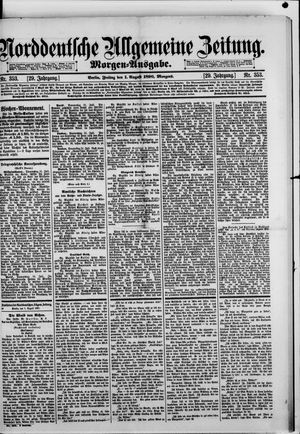 Norddeutsche allgemeine Zeitung vom 01.08.1890