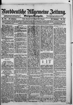 Norddeutsche allgemeine Zeitung vom 02.08.1890
