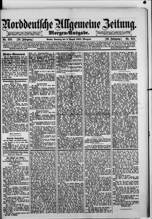 Norddeutsche allgemeine Zeitung on Aug 5, 1890