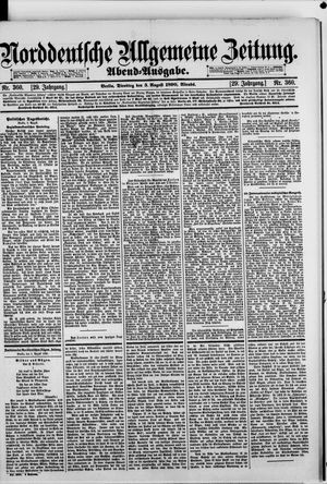 Norddeutsche allgemeine Zeitung vom 05.08.1890