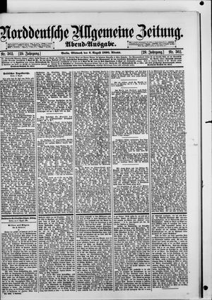 Norddeutsche allgemeine Zeitung vom 06.08.1890