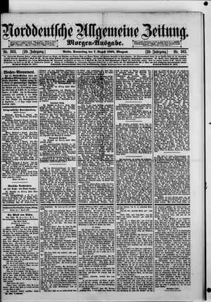 Norddeutsche allgemeine Zeitung vom 07.08.1890