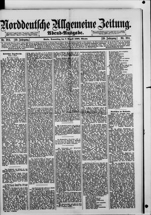 Norddeutsche allgemeine Zeitung vom 07.08.1890