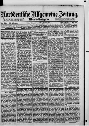 Norddeutsche allgemeine Zeitung vom 09.08.1890